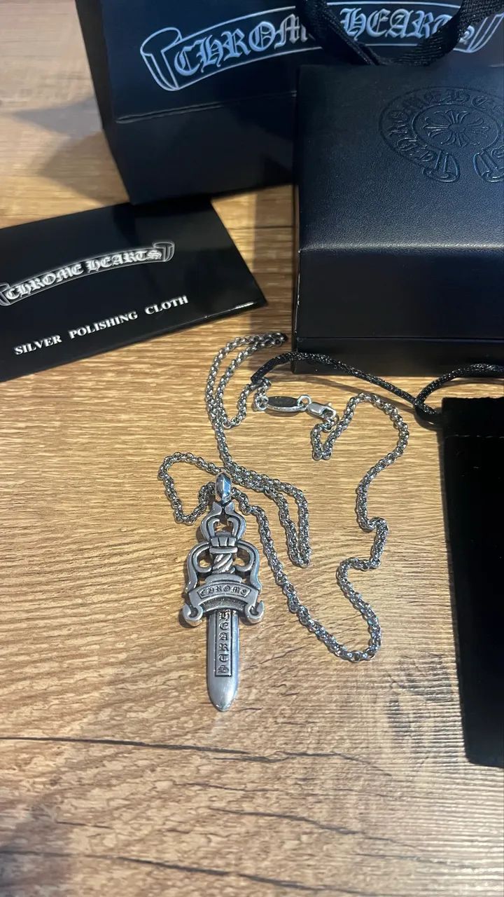 Corrente Chrome Hearts espada - Foto 4