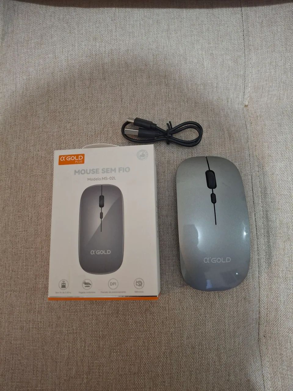 Mouse sem fio recarregável 