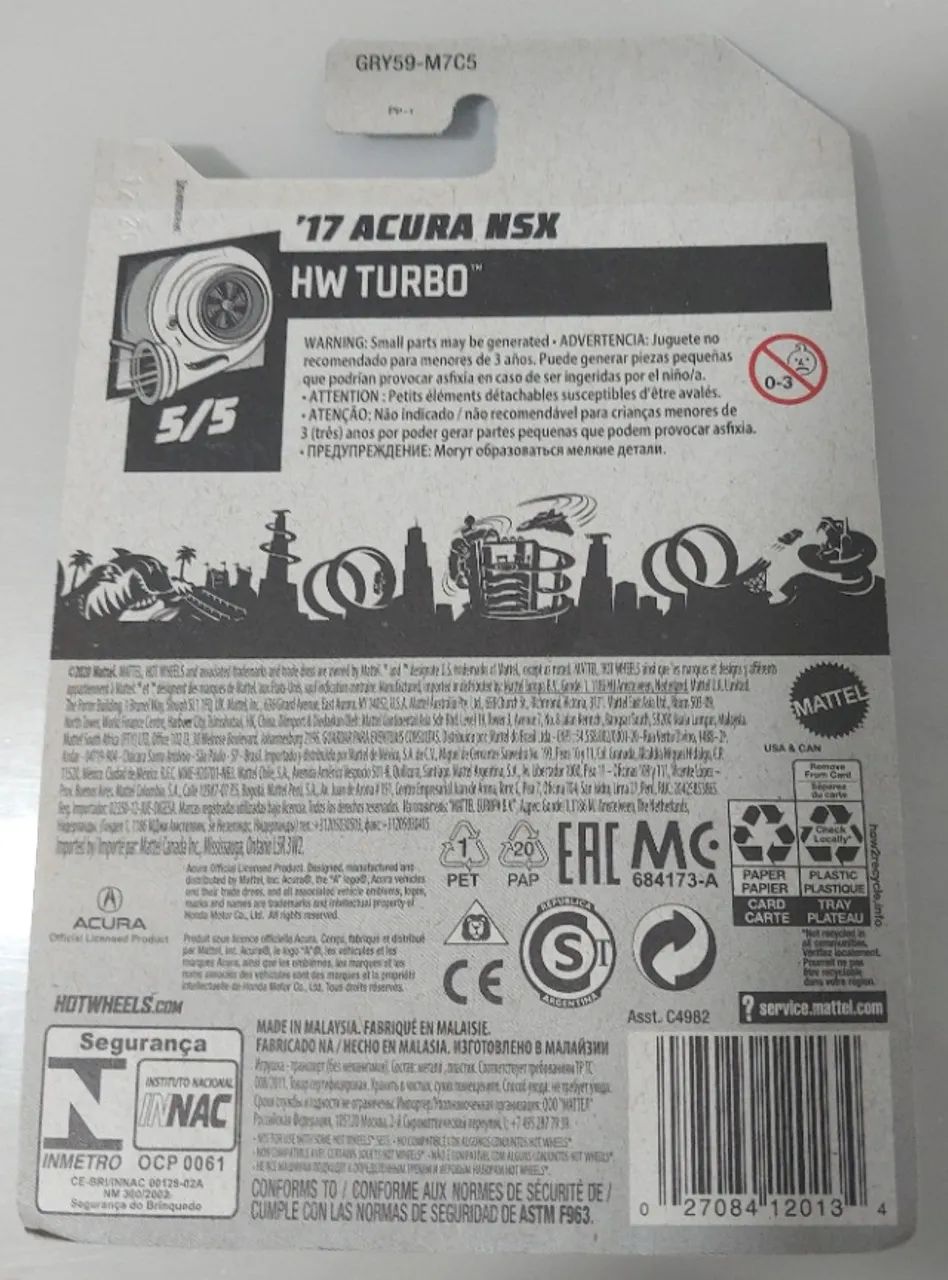 Acura Nsx Hot Wheels Wh Turbo 17 - Foto 2