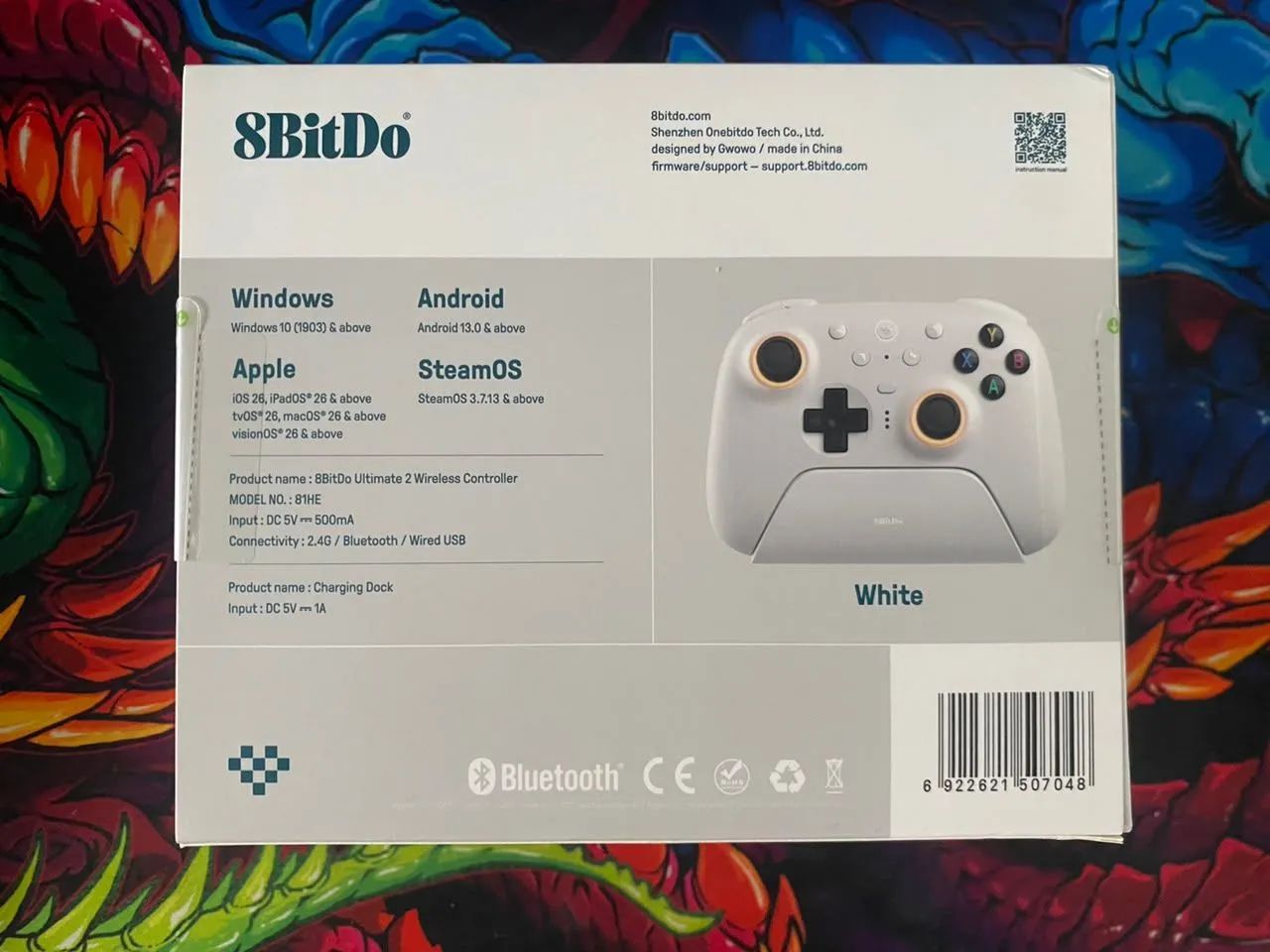 Controle 8bitdo Branco Xbox/PC Bluetooth  - Foto 2