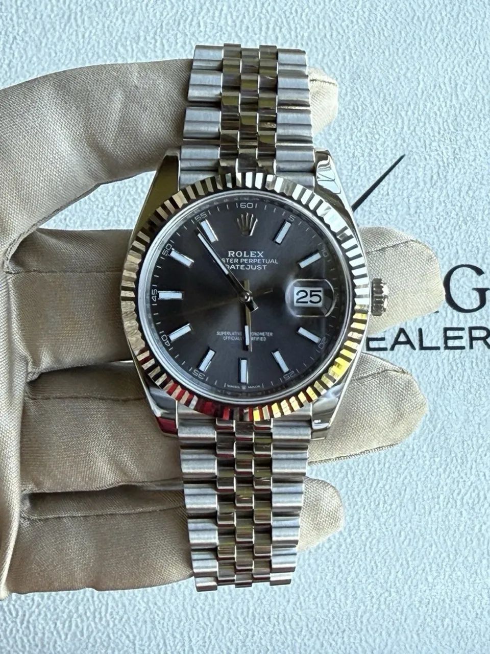 Relógio Rolex datejust cinza grafitt automático  - Foto 3