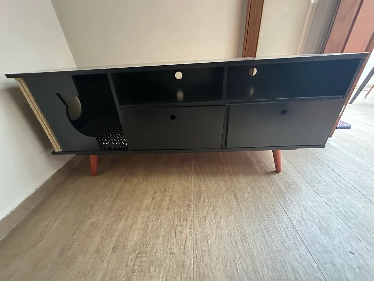 Rack Retrô Pet Preto