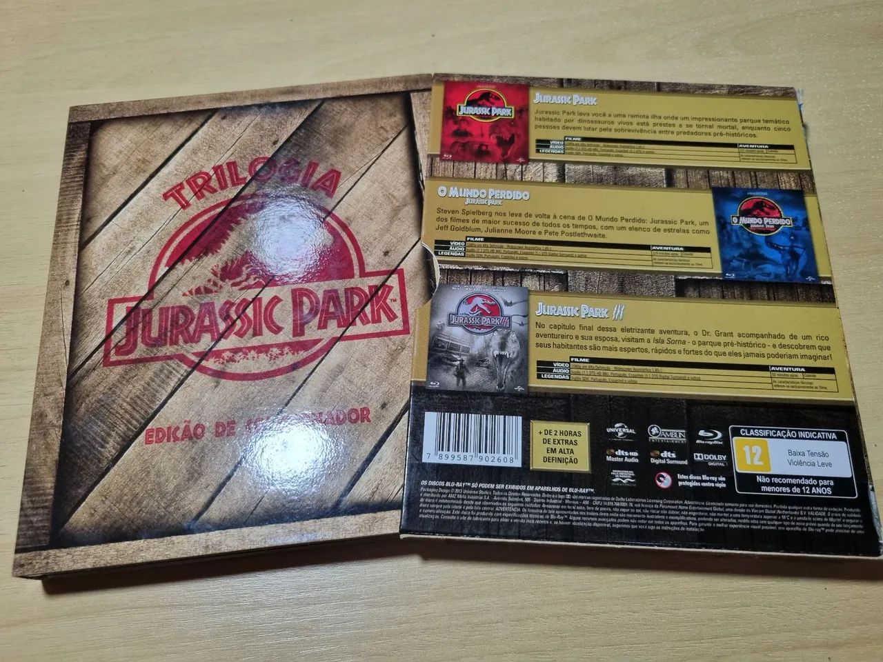 Coleçao Bluray Jurassic Park Trilogia - Foto 5
