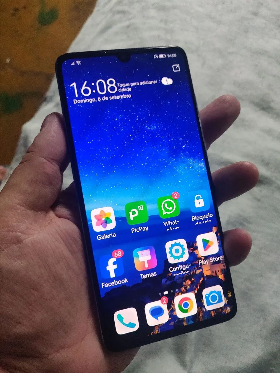 HUAWEI P30 128GB SIMフリー　割れなし　ELE-L29 Huawei P30 ele l29 OLED 128gb filma 4k - Celulares e Smartphones
