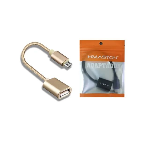 Cabo Otg Adaptador Micro Usb Tablet Celular 