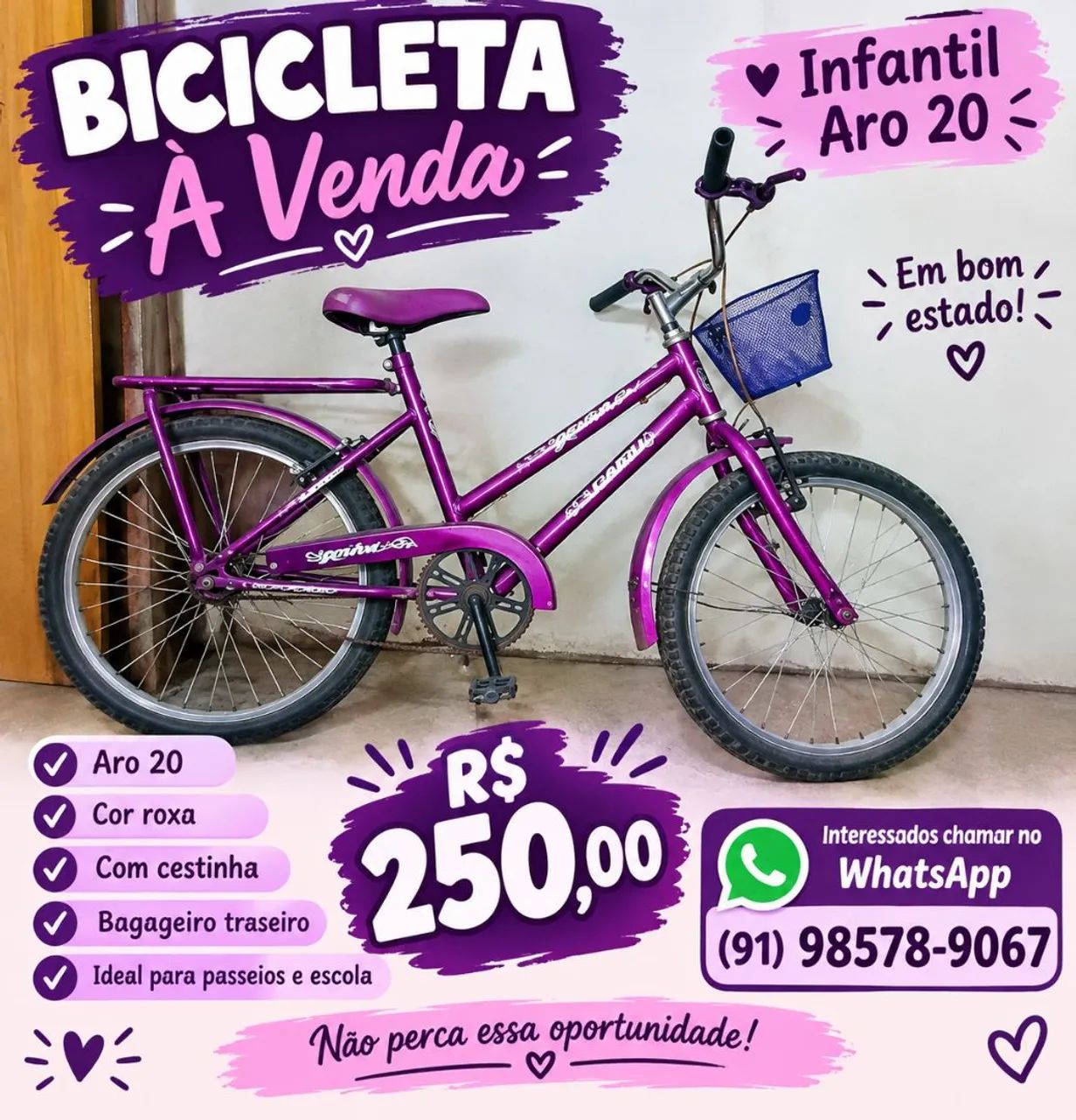 Bicicleta infantil 