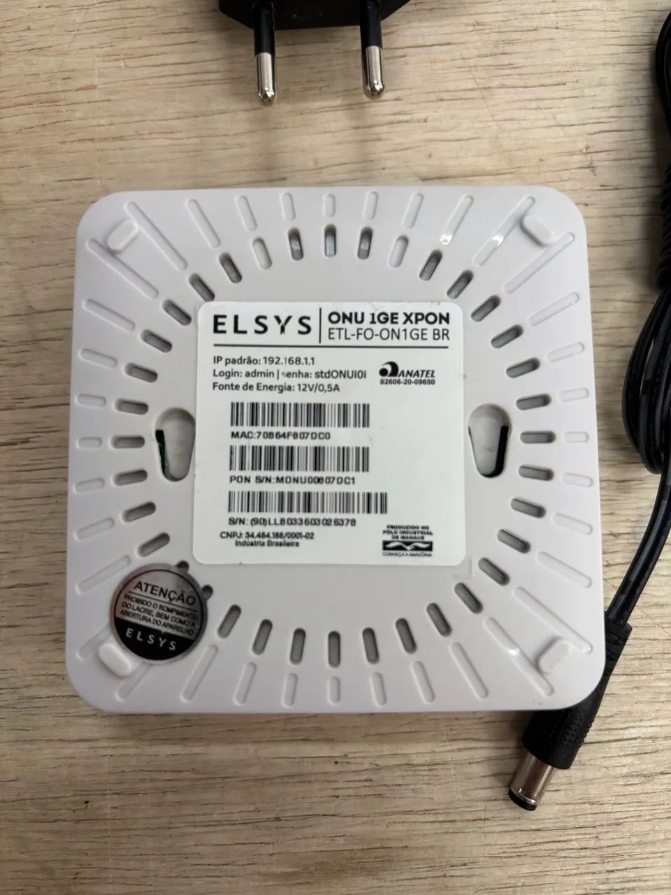 Kit 10 ONU ELSYS COM FONTE  - Foto 2