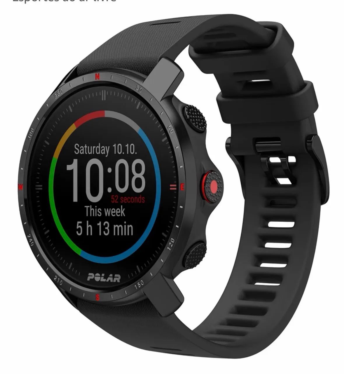     Relógio Polar Grit X Pro Preto com GPS - Foto 2
