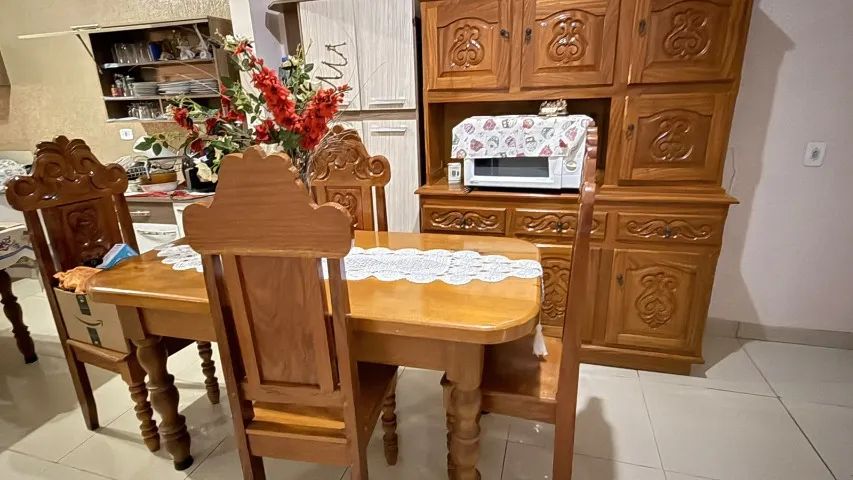 Jogo cozinha madeira - Foto 5