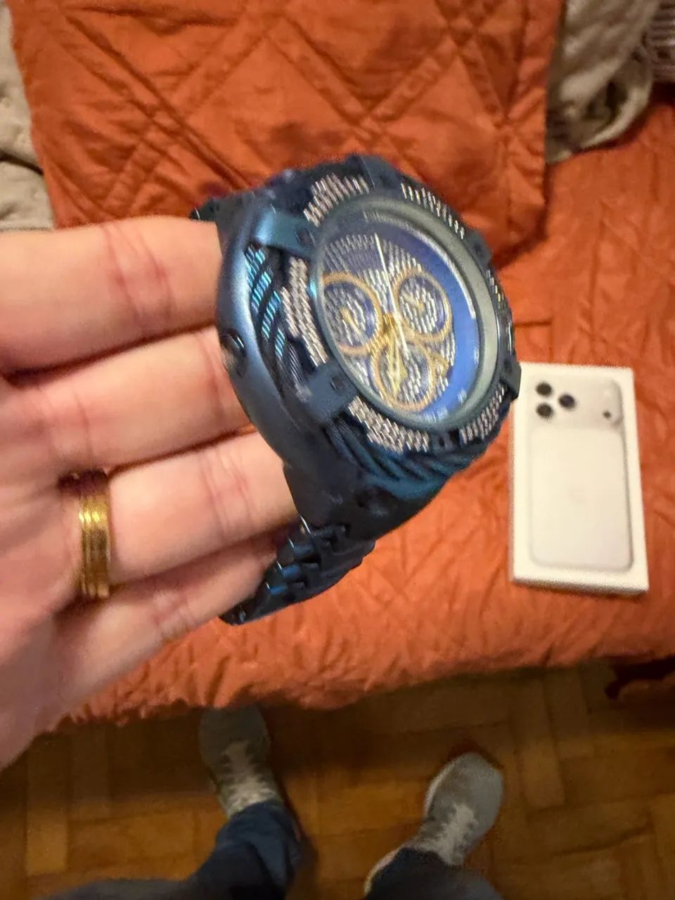 Relógio invicta azul - Foto 4