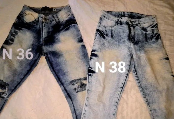 Calça jeans n 36 e n 38 c elastano 