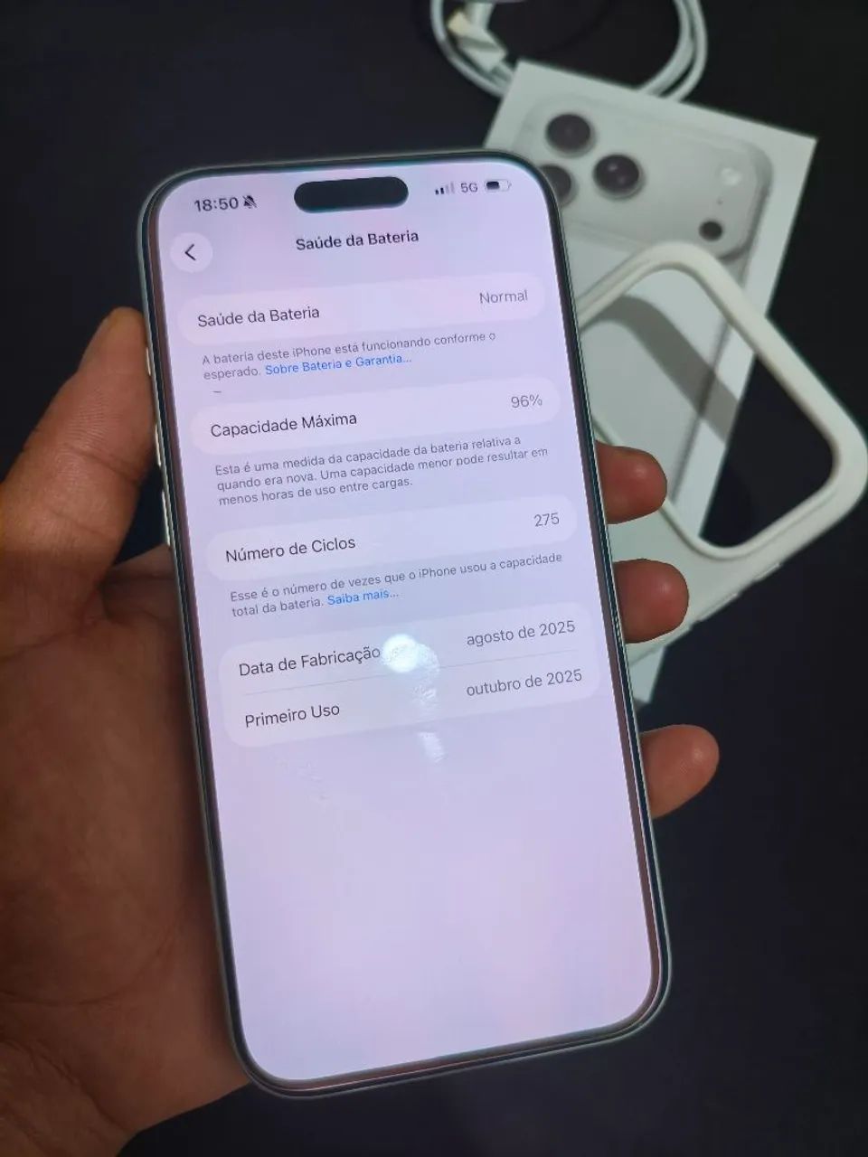 iPhone 17 pro Max 256GB - Prateado  - Foto 3