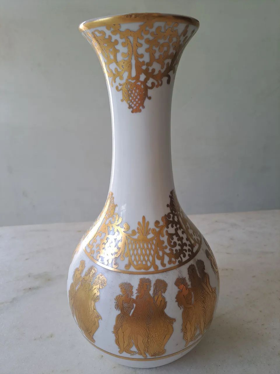 Vaso decorativo de porcelana