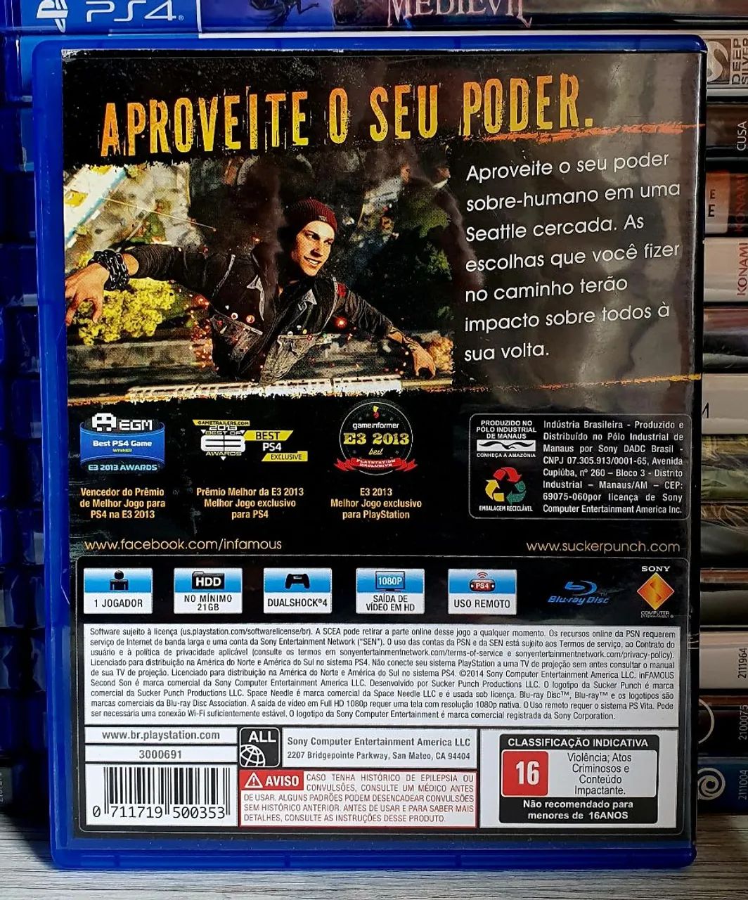Jogo Ps4 Infamous Second Son  - Foto 3