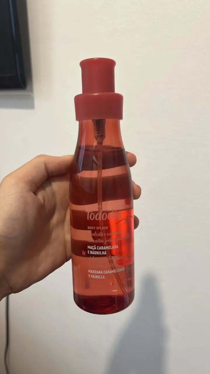 Body Splash Maçã Caramelada E Baunilha 200ml Natura Tododia QUASE CHEIO