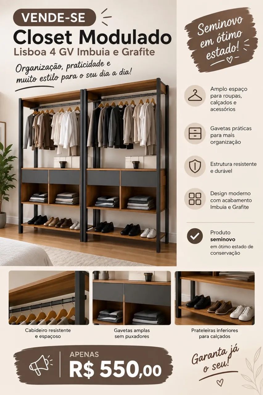 Closet aberto