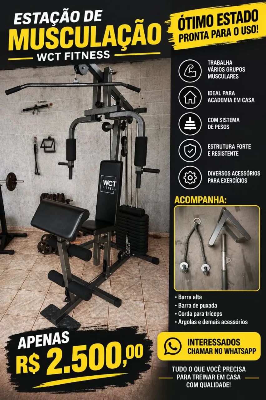 Vendo estação musculação 