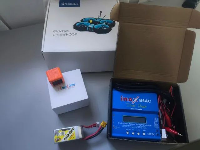 Drone Eachine Cvatar 142mm 6s 3 Polegadas Cinewhoop + BATERIA e CARREGADOR+ camera RUNCAM - Foto 2