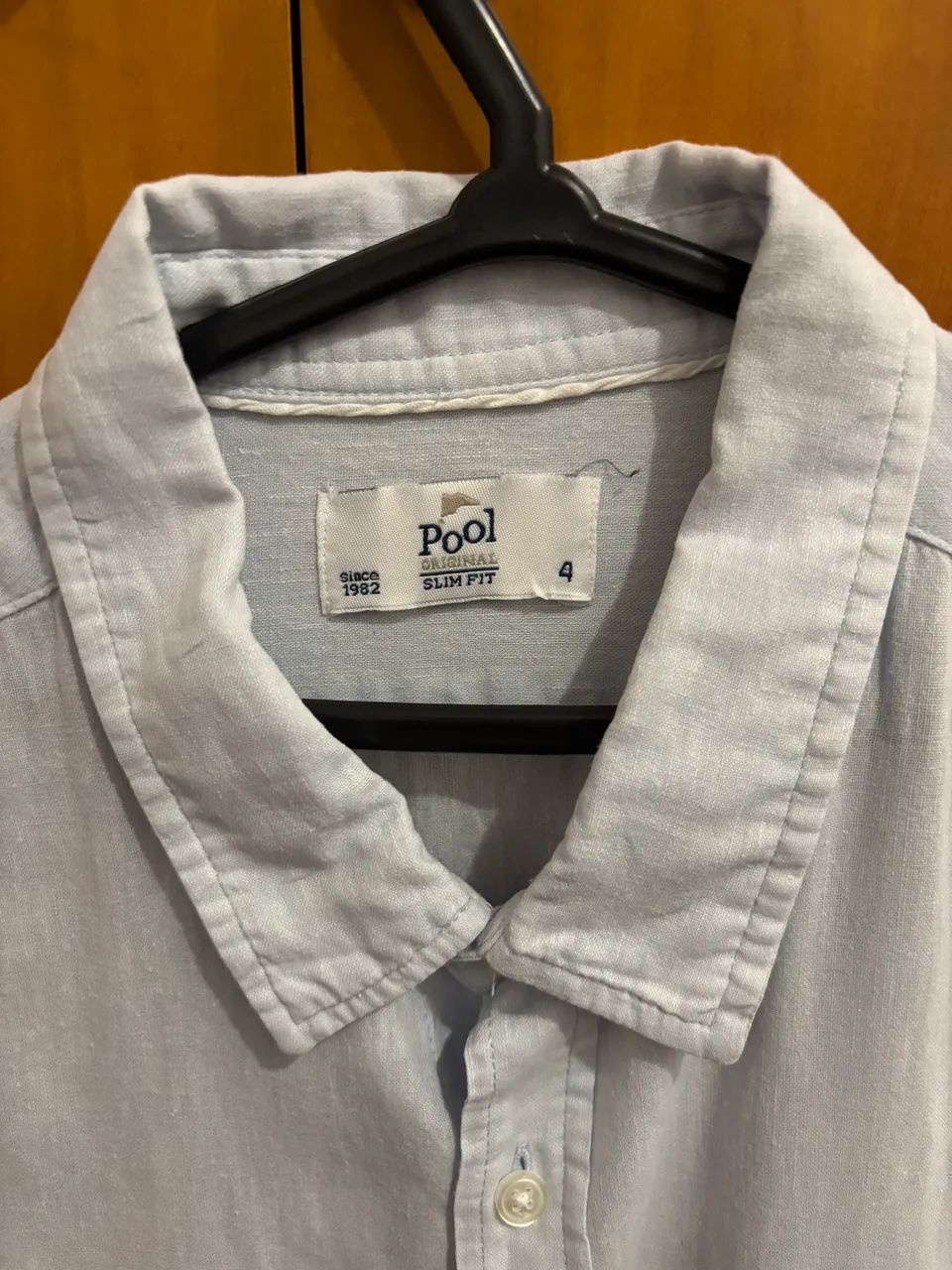 CAMISA DE LINHO AZUL CLARA - Foto 3