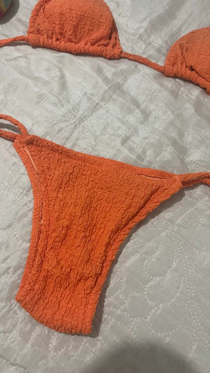 Biquíni laranja da SHEIN* - Foto 4