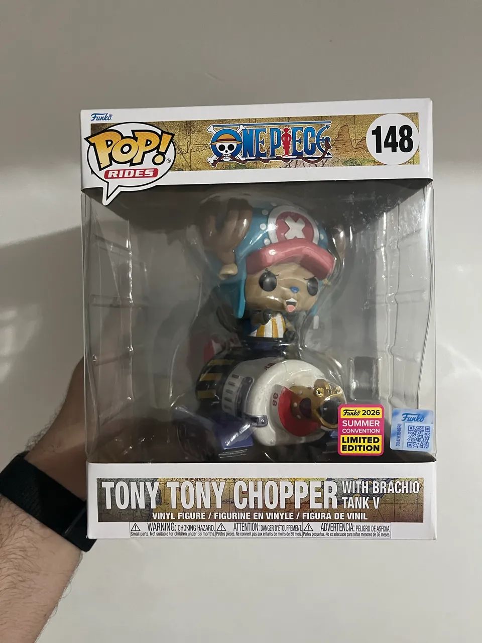 Funko Chopper with Braccio Tank V Ride #148 One Piece Exc. con
