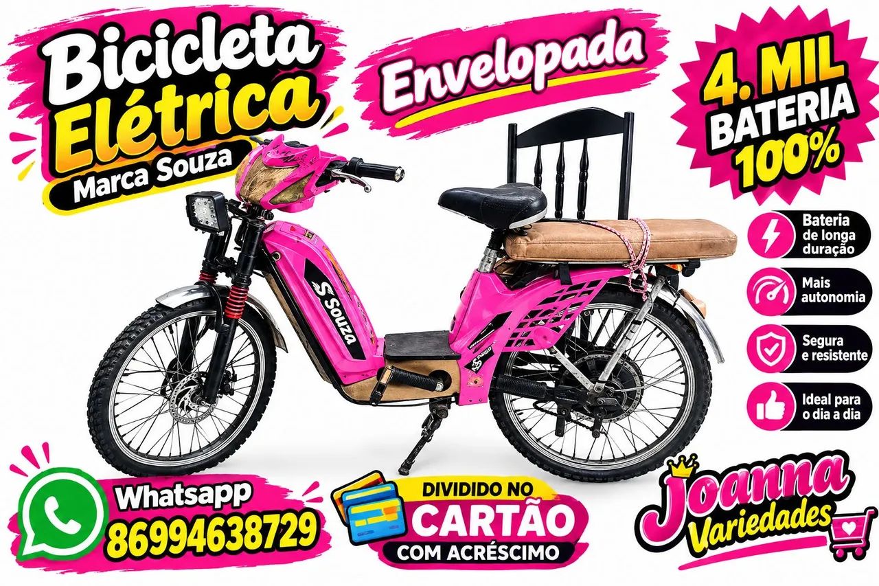 Bicicleta eletrica souza 