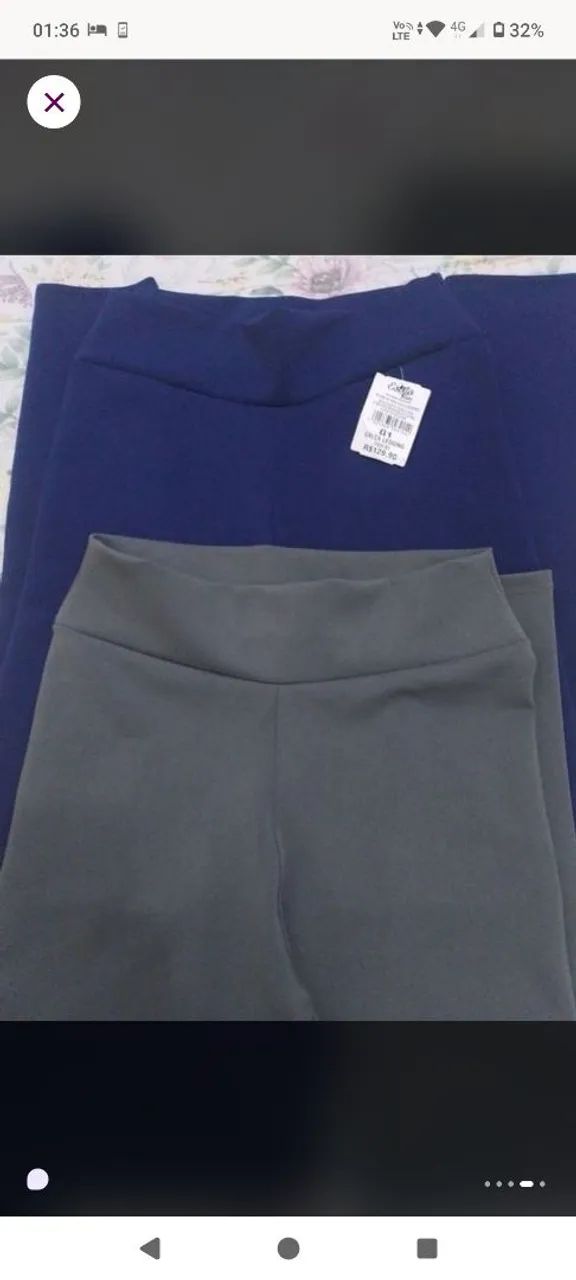 2 calças legging plus size novas - Foto 2
