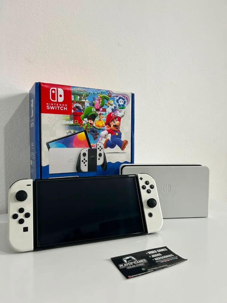 DESBLOQUEADO!! Nintendo Switch OLED Completo!! (Aceito Cartão)