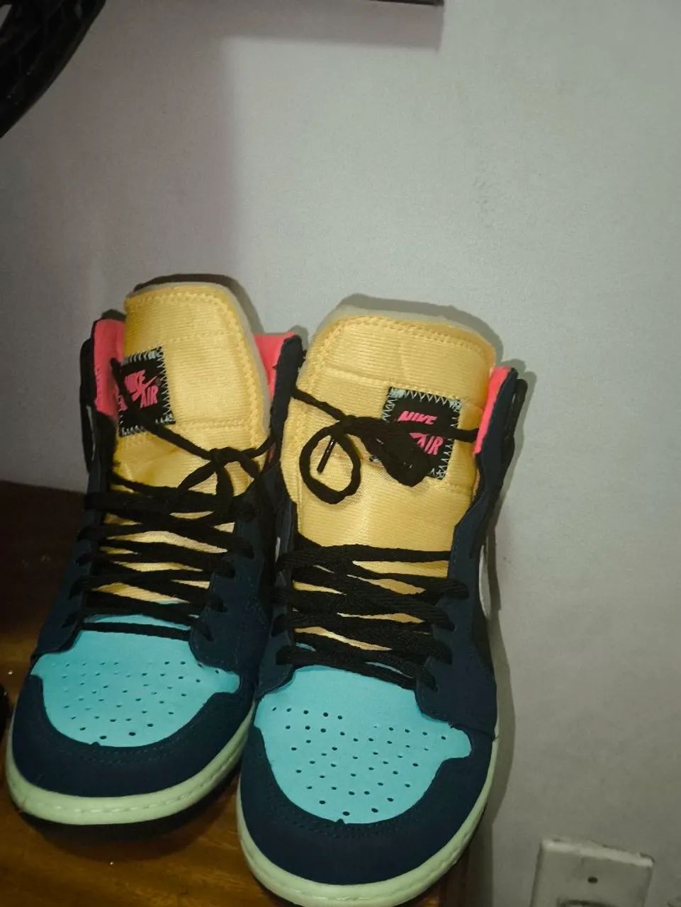 Vendo  o Air Jordan 1 High OG ?Bio Hack usado  - Foto 3