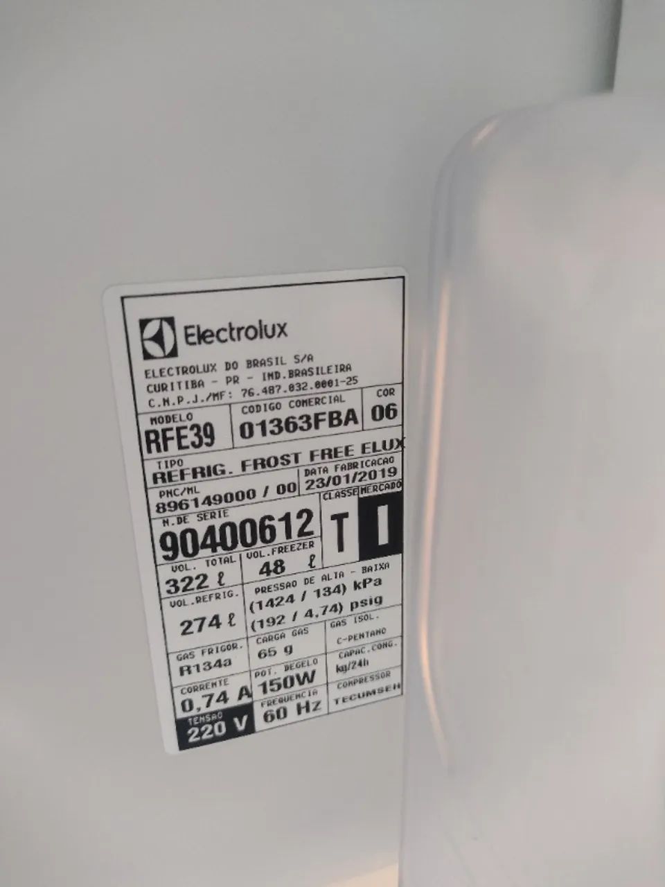 Geladeira 322 L Eletrolux RFE39 - Foto 5
