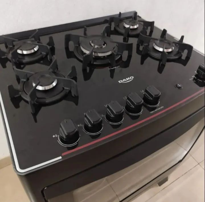 Tampa de vidro de fogão Dako 5 bocas 