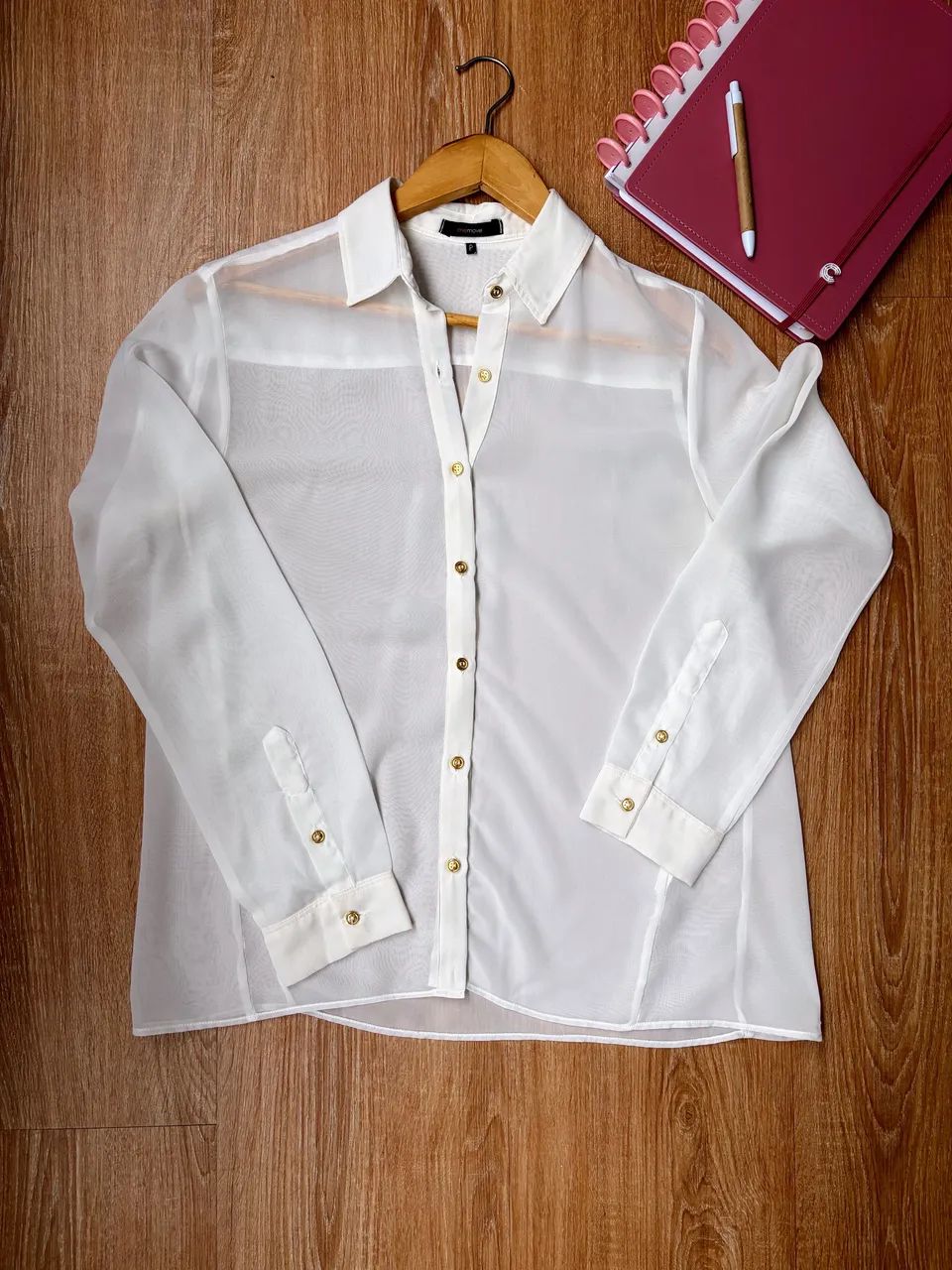 Blusa crepe seda, veste M - Foto 2