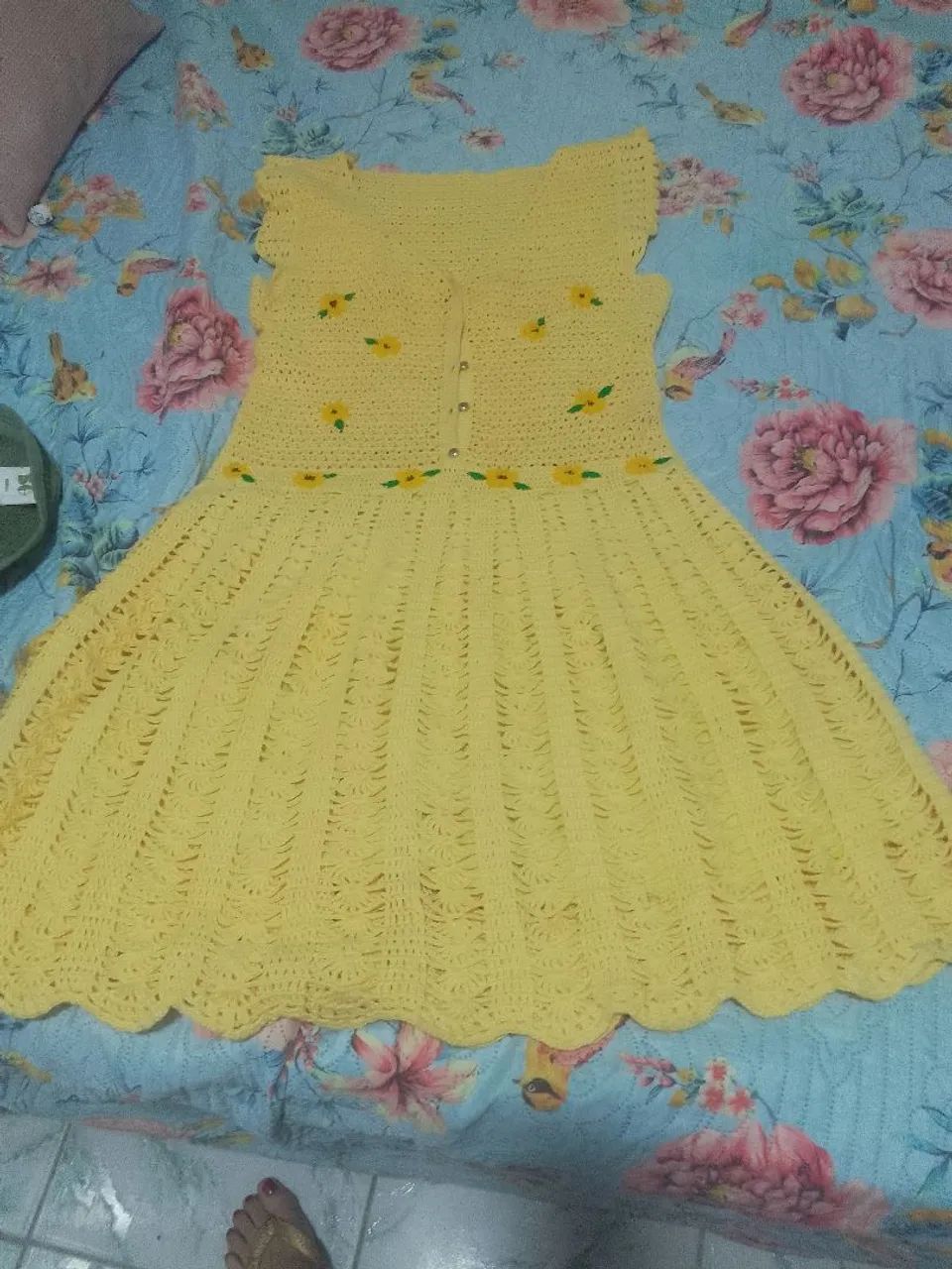 Vestido de crochê 