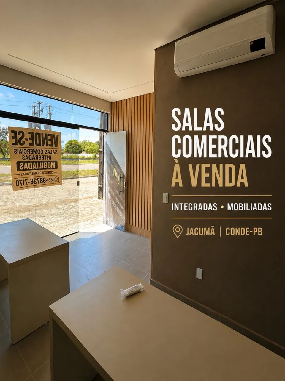 Salas comerciais mobiliadas Jacumã Conde PB