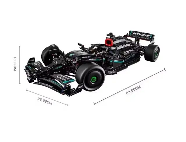 Carro formula 1 de montar - 1642 peças 1:8 - 63 cm