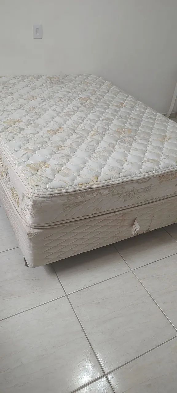 Colchão Castor com Double fillow top e base box tamanho casal
