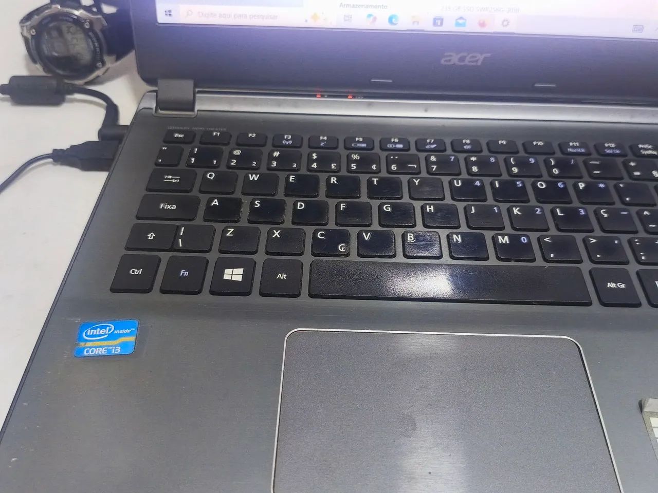 Notebook Acer core i3 com 4 de memória e SSD 240 - Foto 3