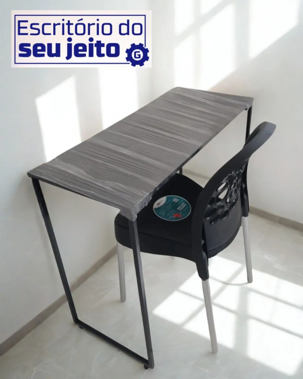 Mesa Industrial NOVA Multiuso para Notebook Computador de Estudo Birô Escrivaninha Office - Foto 4
