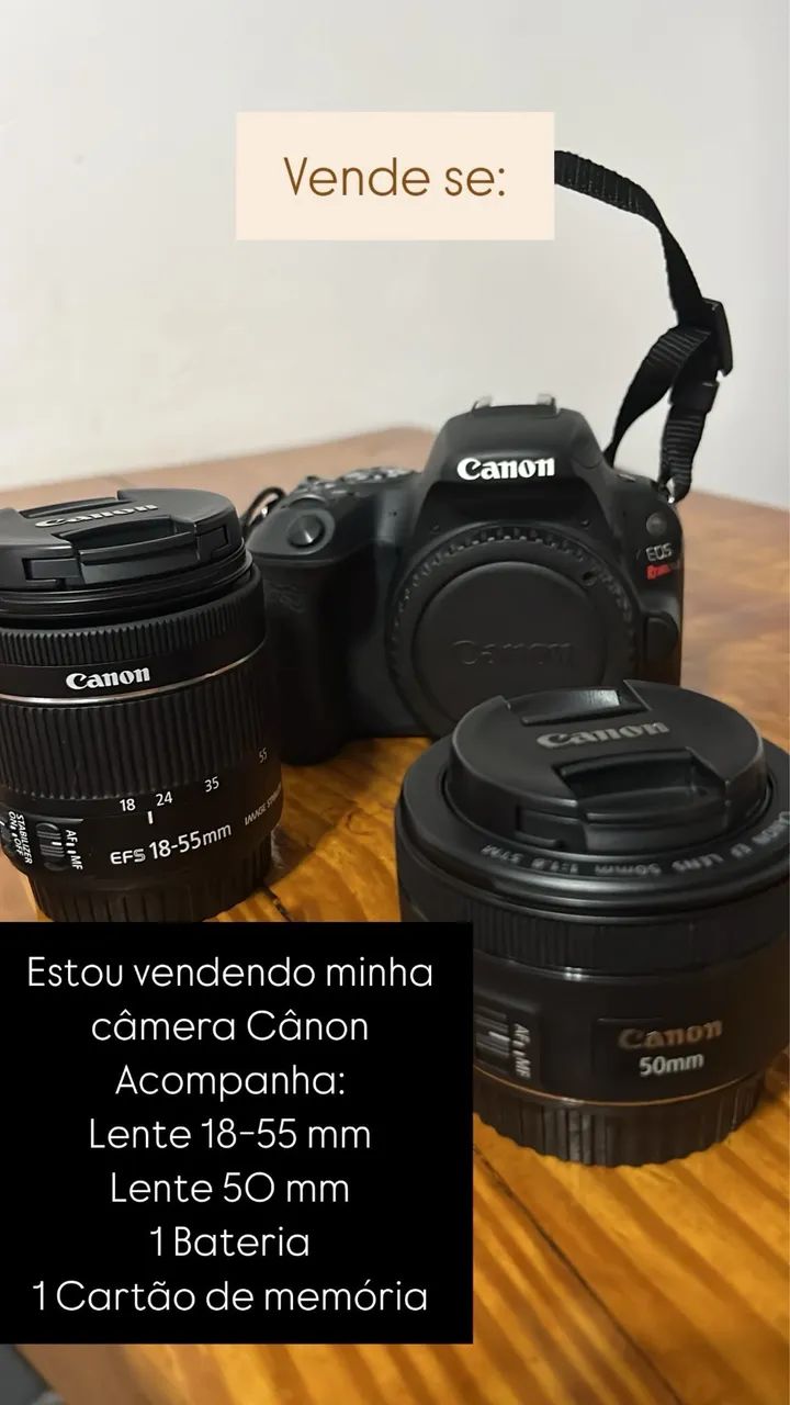 Câmera fotográfica Cânon SL2