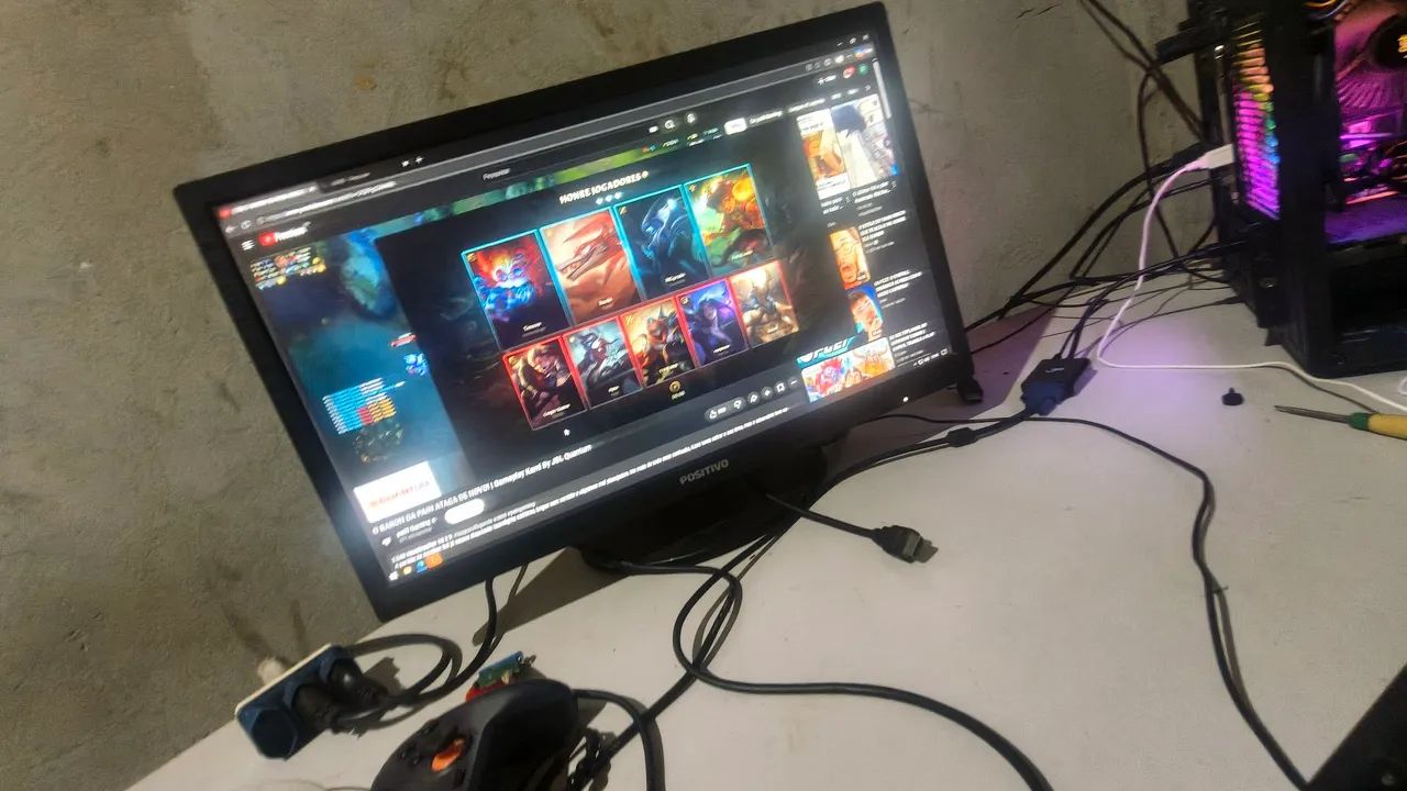 Pc gamer! Gabinete atom Pichau, I5 4590, Rx 580 8gb , 16gb ram, nvme 512, Monitor, teclado