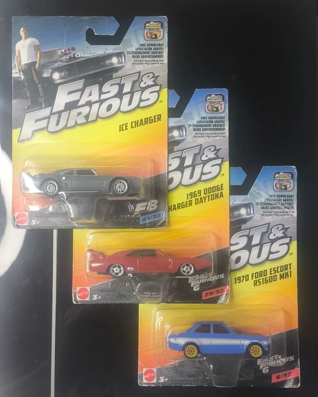 3 Velozes e Furiosos Hot Wheels 