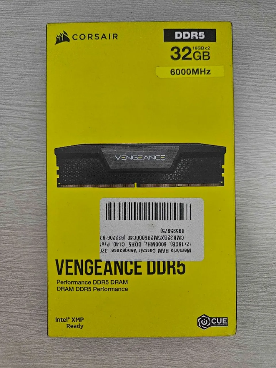 Memoria Corsair Vengeance RGB 64GB (2x32GB) DDR5 5200MHz C40