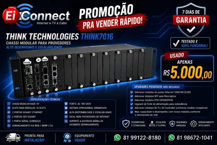 Chassi Modular Think Technologies Think7016 Provedor Usado