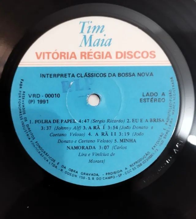 LP Vinil Tim Maia - Interpreta Clássicos Da Bossa Nova (1991) VG/VG+ - Foto 3