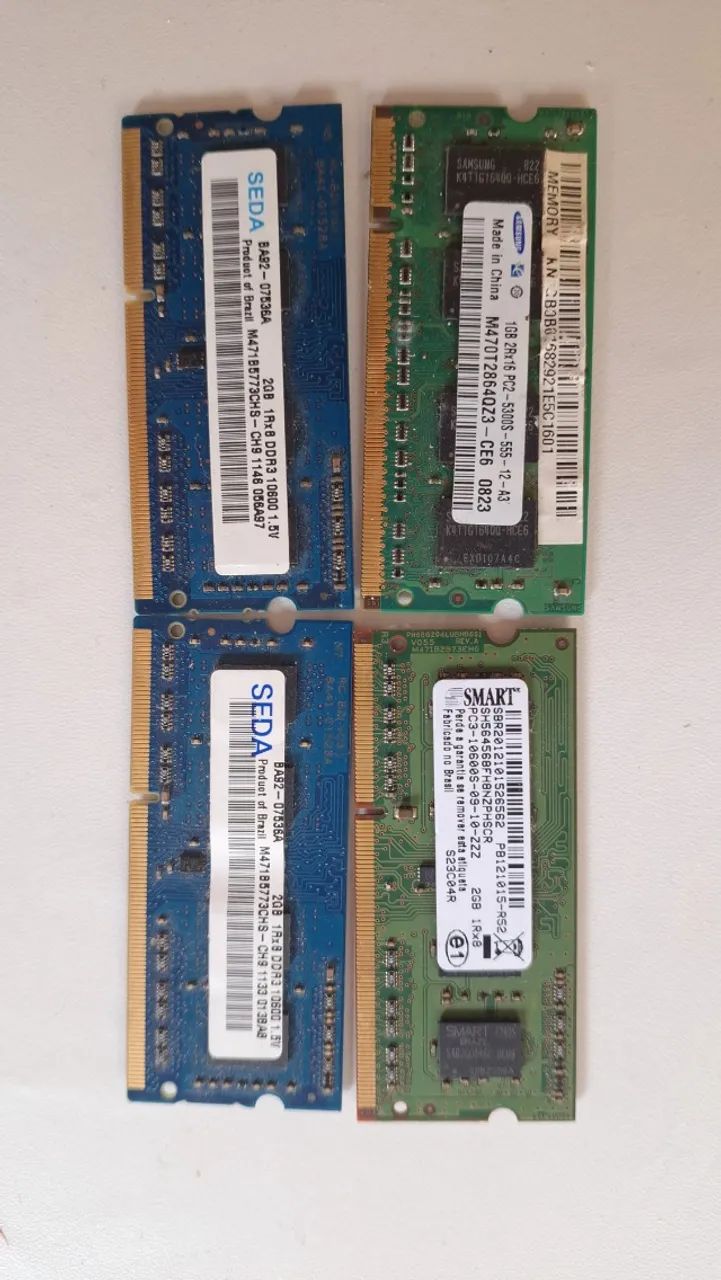 Memoria ram ddr3 2gb notebook 