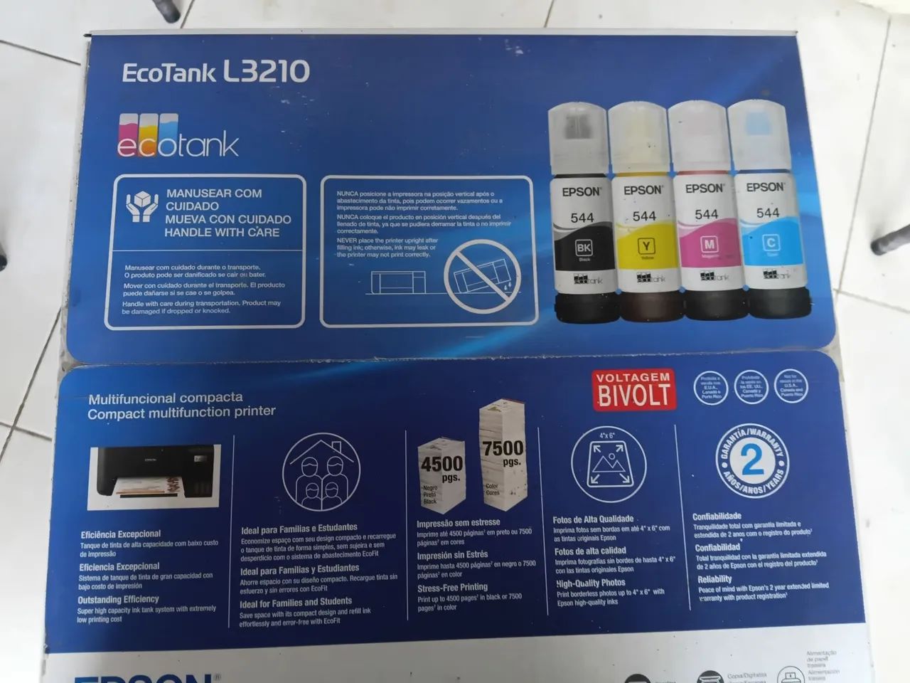Impressora Epson nova EcoTank L3210