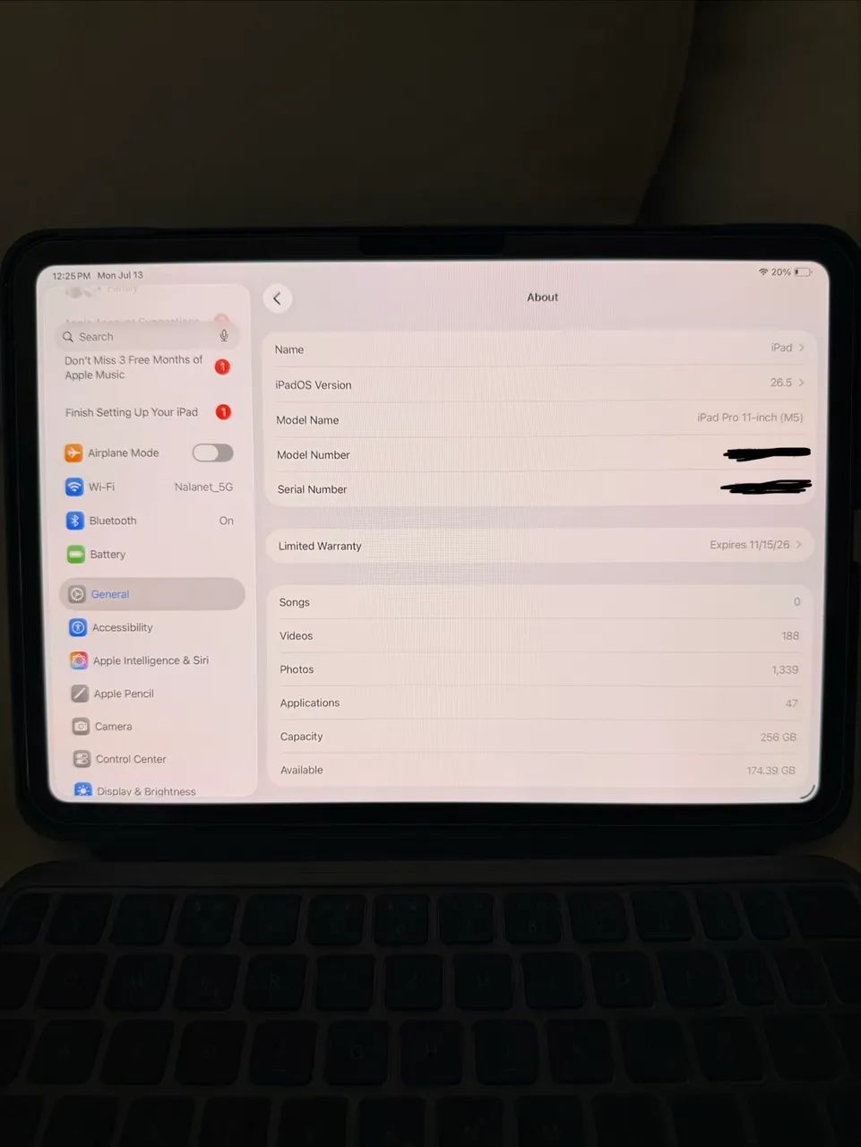 iPad M5 Pro 256gb 100% bateria com garantia - Foto 5