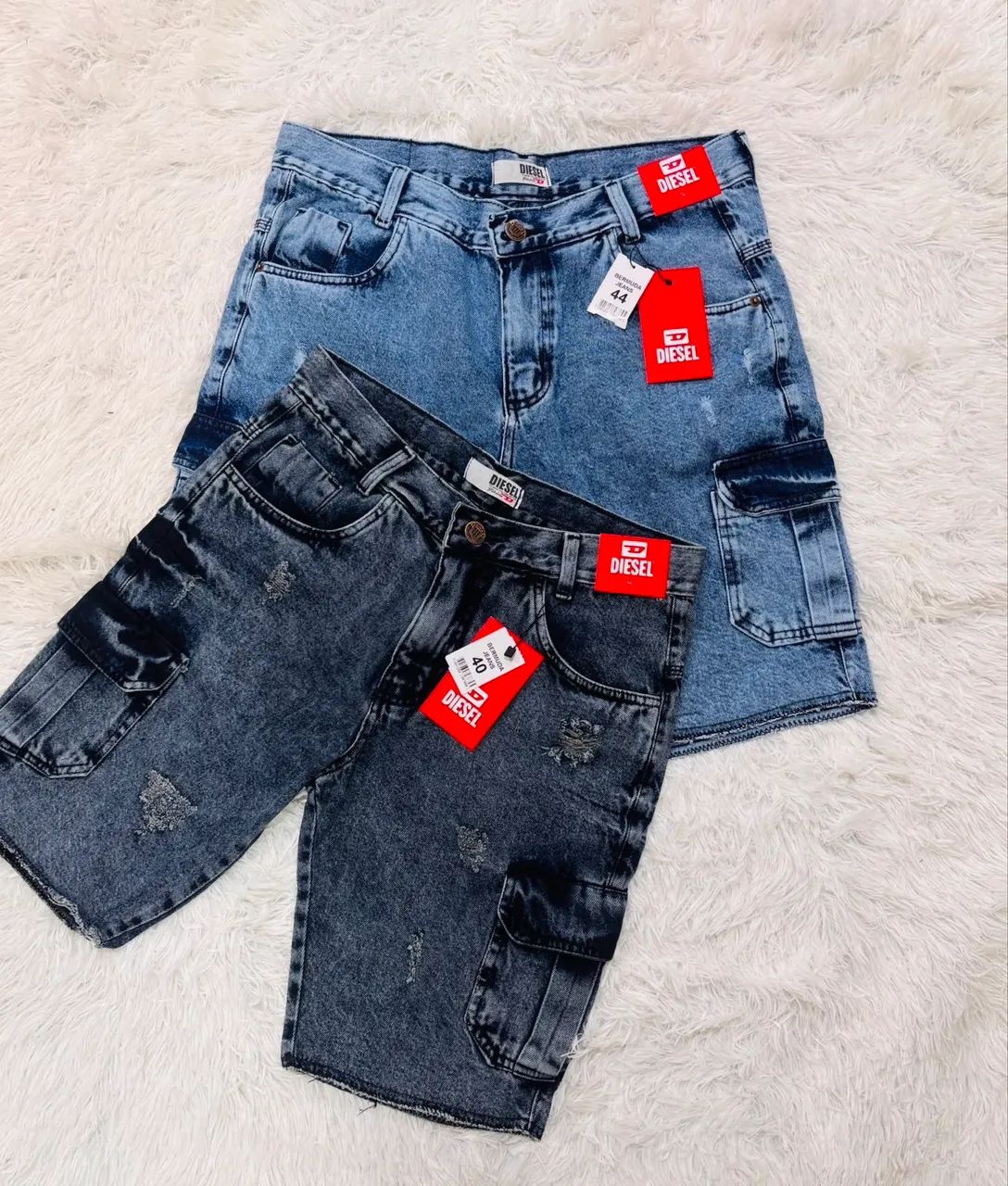 Bermuda cargo jeans  - Foto 2