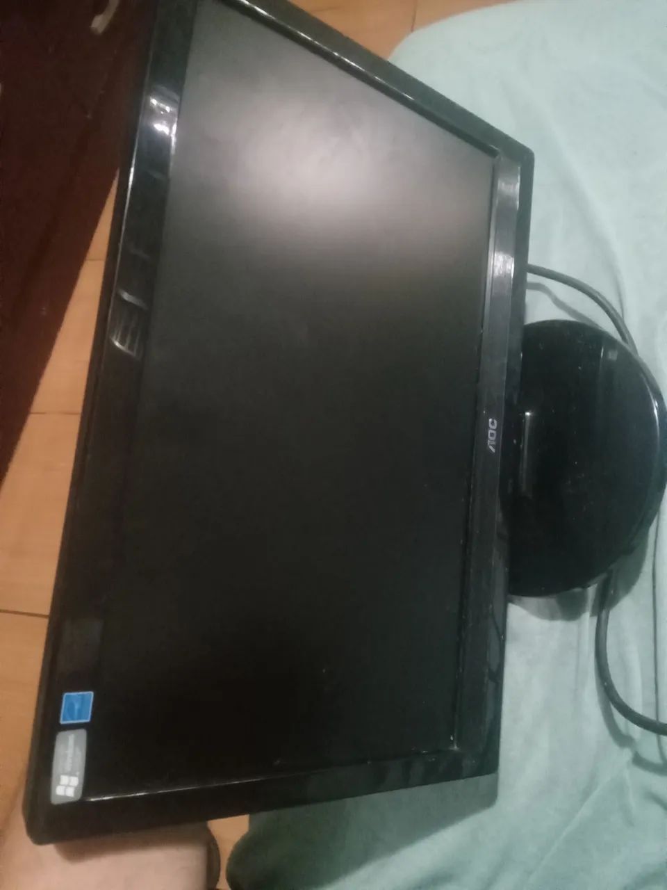 Monitor Aoc Led 18,5  E950swn Vga Usado + Cabo Vga (Usado) - Foto 3