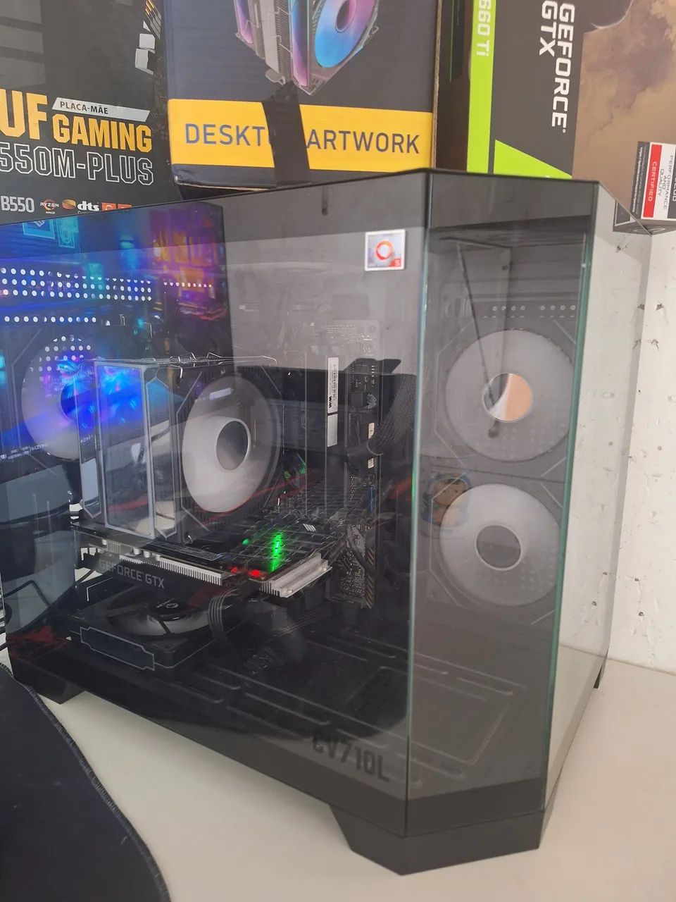 Pc gamer ryzen 7 completo ( troco em notebook) - Foto 5